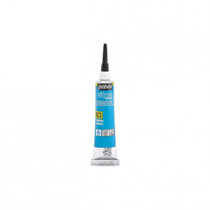 Pebeo Vitrea 160 Relief Omlining 20 ml - 63 - turkos - Glas- och porslinsfärg