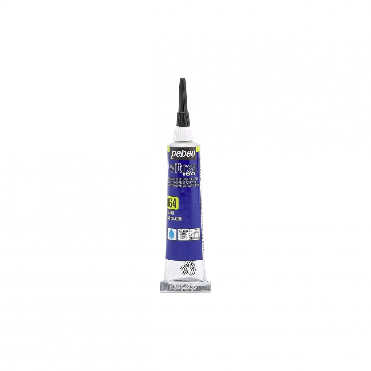 Pebeo Vitrea 160 Relief Omlijning 20 ml - 64 - Lazuli