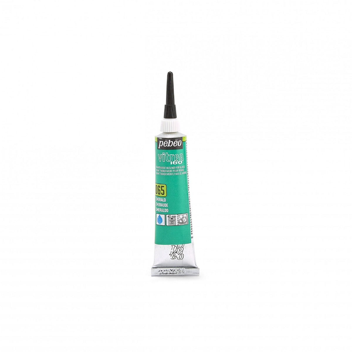 Pebeo Vitrea 160 Relief Omlining 20 ml - 65 - Emerald - Glas- och porslinsfärg