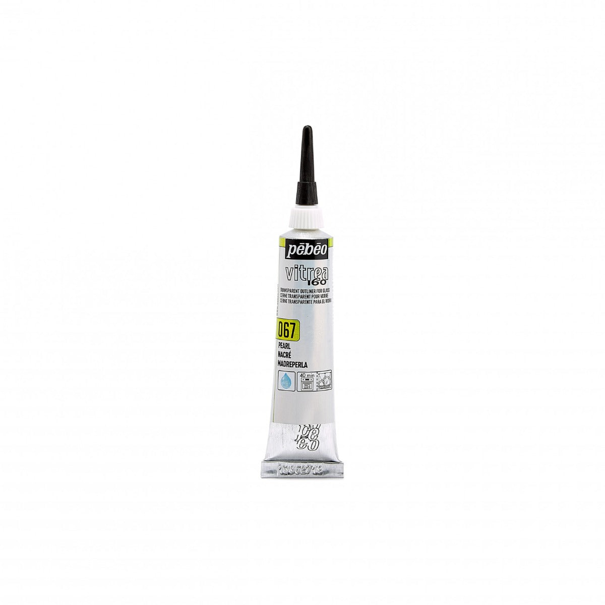 Pebeo Vitrea 160 Relief Omlining 20 ml - 67 - pärlemor - Glas- och porslinsfärg