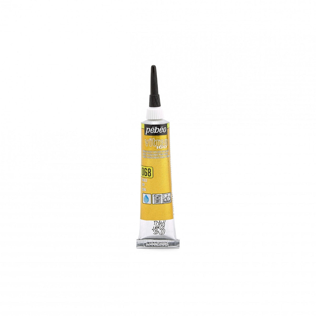 Pebeo Vitrea 160 Relief Omlining 20 ml - 68 - guld - Glas- och porslinsfärg