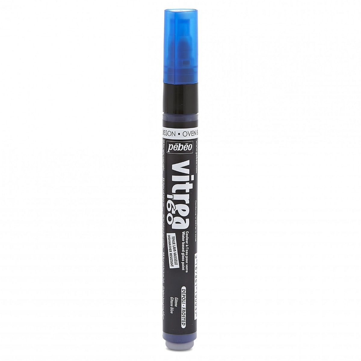 Pebeo Vitrea 160 Matglas Marker - Gitaneblauw