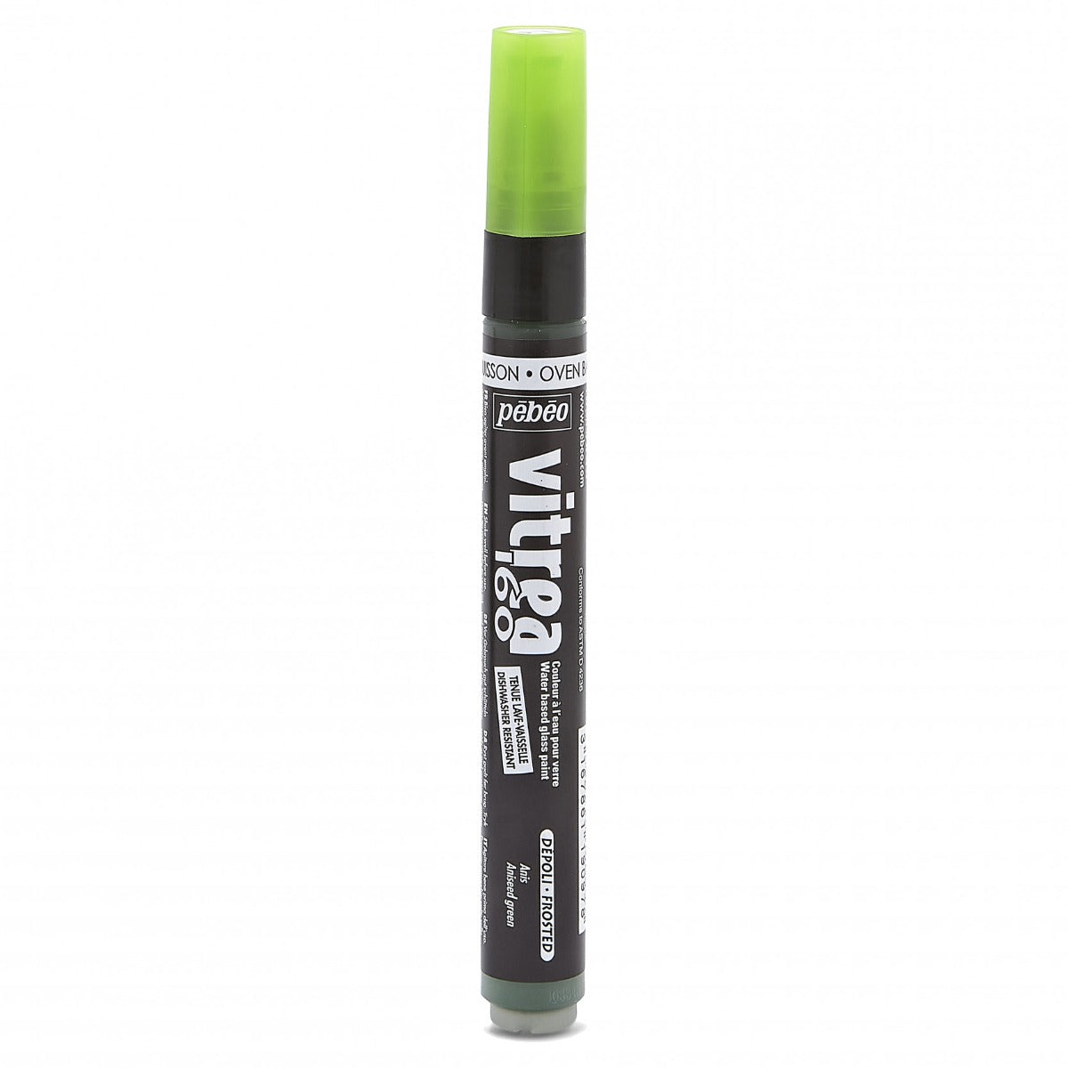 Pebeo Vitrea 160 Matglas Marker - Anijsgroen - Glas- och porslinsfärg