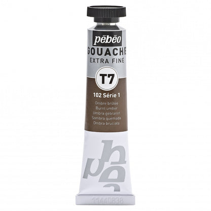 Pebeo Extra-Fijne Gouache T7 20 ml - Burnt umbra - Gouache og tempera