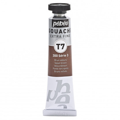 Pebeo Extra-Fijne Gouache T7 20 ml - Fluweelbruin - Gouache og tempera