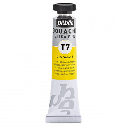 Pebeo Extra-Fijne Gouache T7 20 ml - Medium kadmium gul - Gouache og tempera