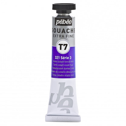 Pebeo Extra-Fijne Gouache T7 20 ml - dyb kobolt violet nuance - Gouache og tempera