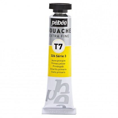 Pebeo Extra-Fijne Gouache T7 20 ml - primær gul - Gouache og tempera