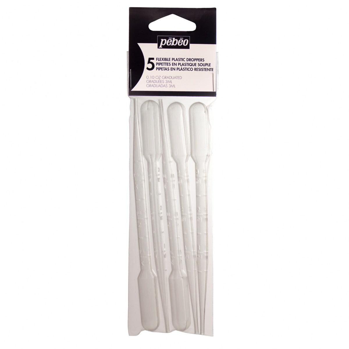 Pebeo Plastic Pipet - 5 pieces - Pennelli