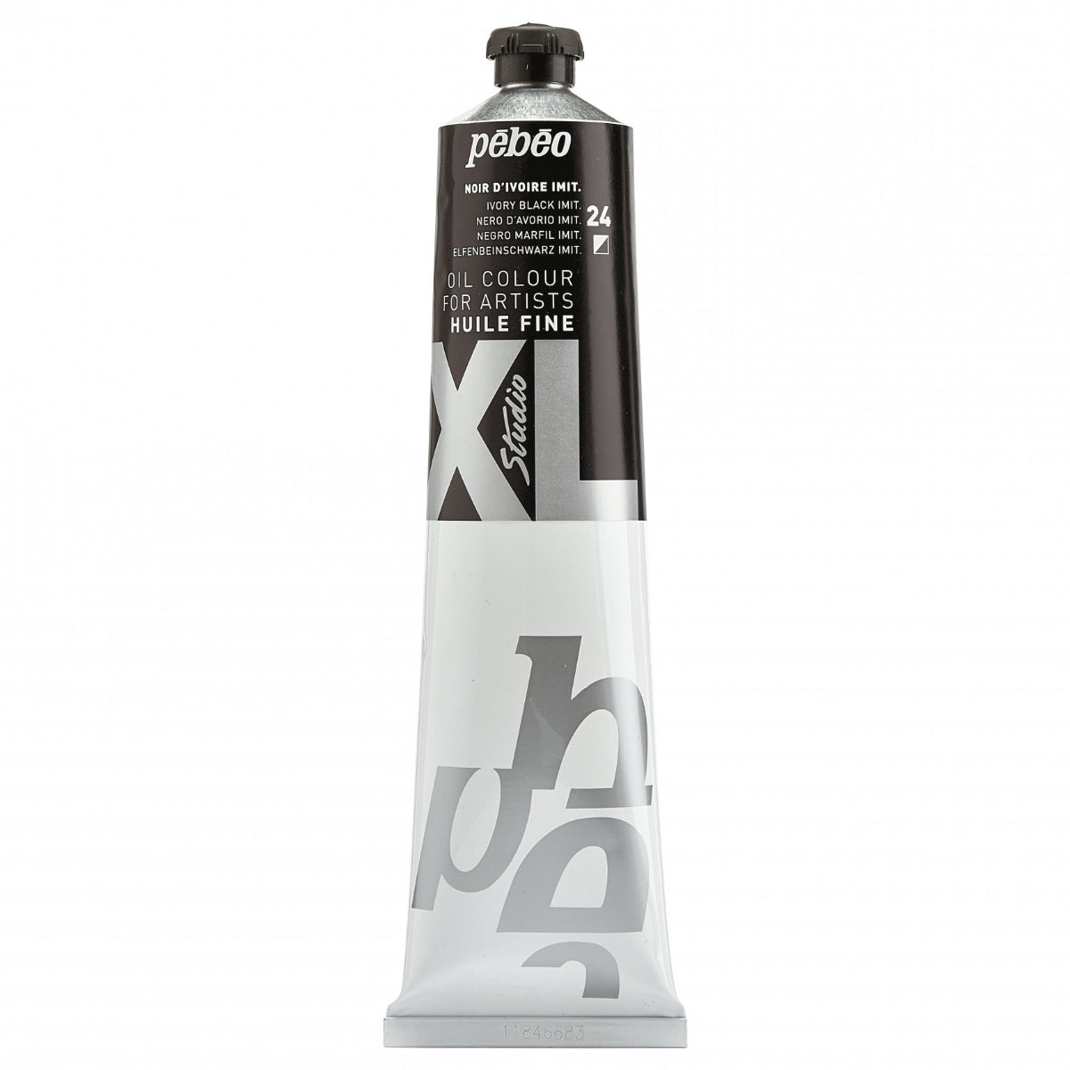 Pebeo Studio XL Oil paint 200 ml - 24 - Ivoorzwart imit - Oliemaling