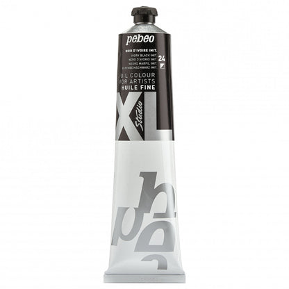 Pebeo Studio XL Oil paint 200 ml - 24 - Ivoorzwart imit - Oliemaling