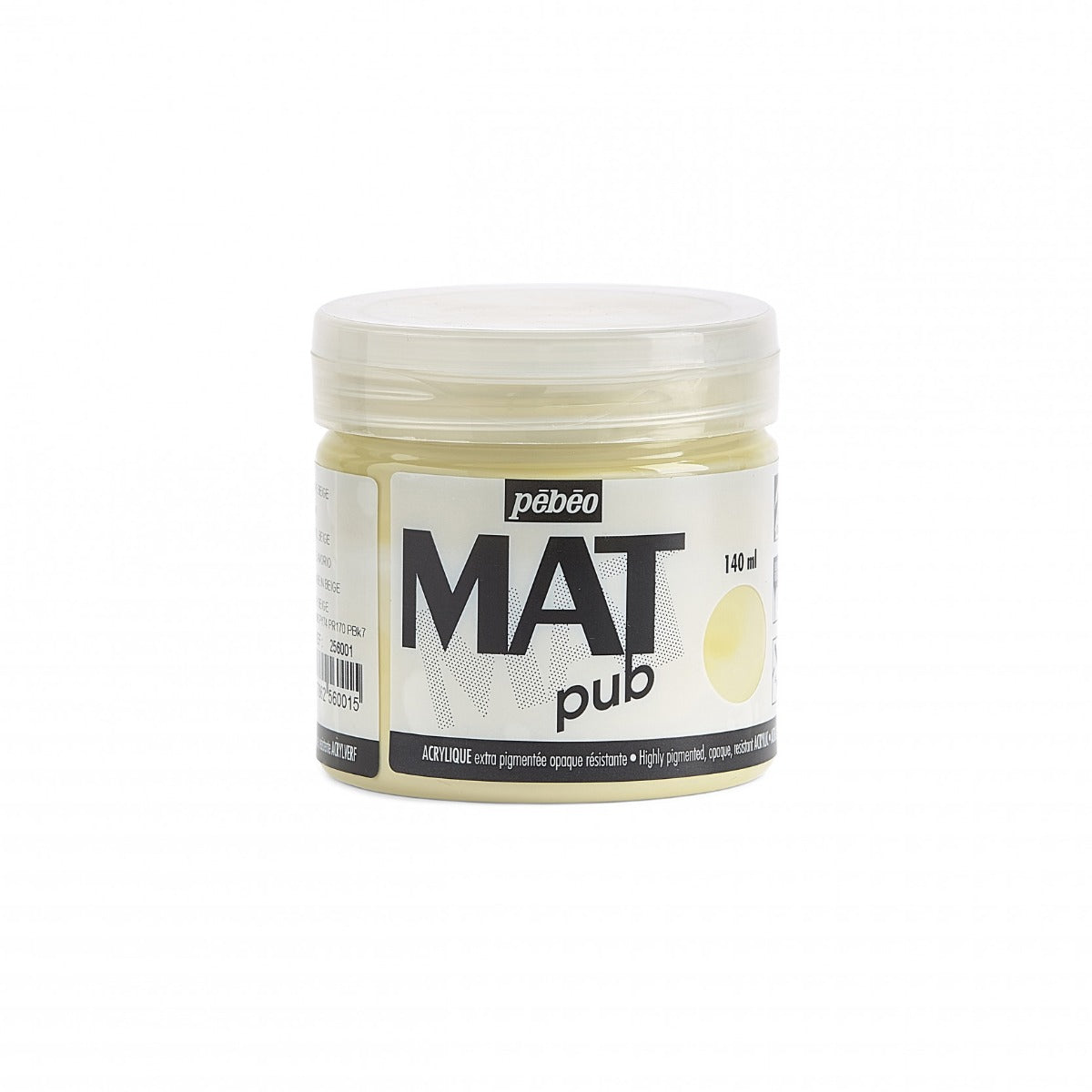 Pebeo Mat Pub Acrylverf 140 ml - Ivoor Beige