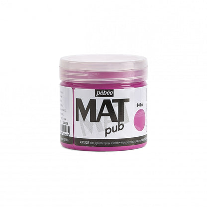 Pebeo Mat Pub Akrylfärg 140 ml - Tyrisch Roze