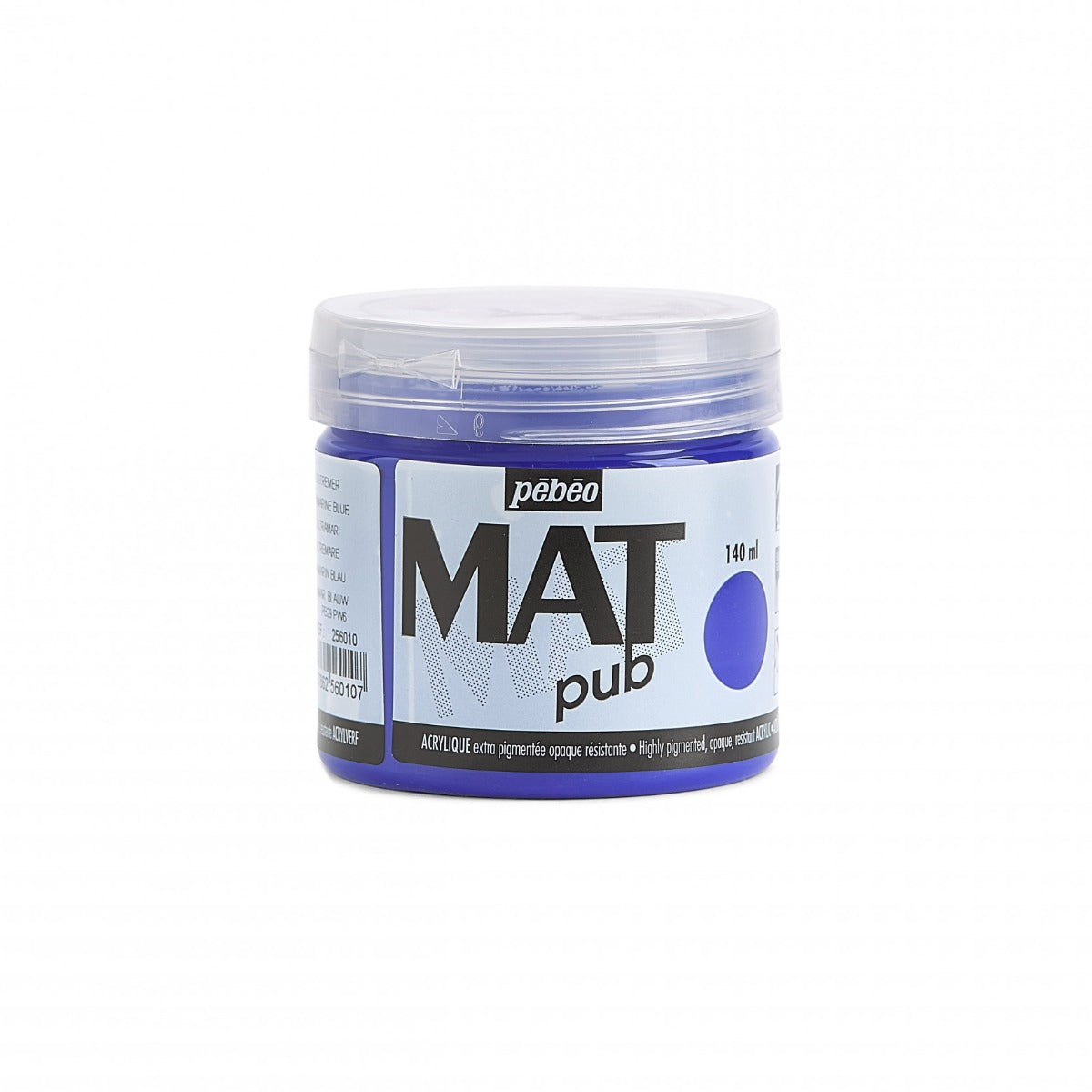 Pebeo Mat Pub Akrylfärg 140 ml - ultramarinblå blå
