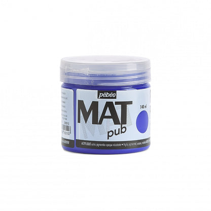 Pebeo Mat Pub Akrylfärg 140 ml - ultramarinblå blå