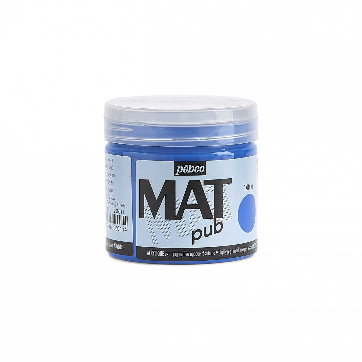 Pebeo Mat Pub Akrylfärg 140 ml - kobolt blå