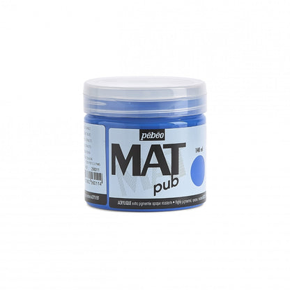 Pebeo Mat Pub Akrylfärg 140 ml - kobolt blå
