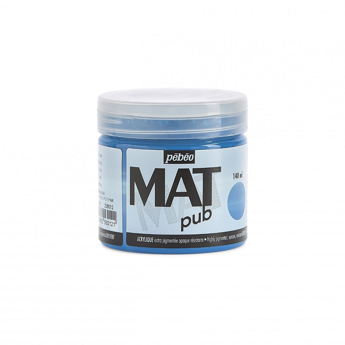 Pebeo Mat Pub Akrylfärg 140 ml - Cyaan