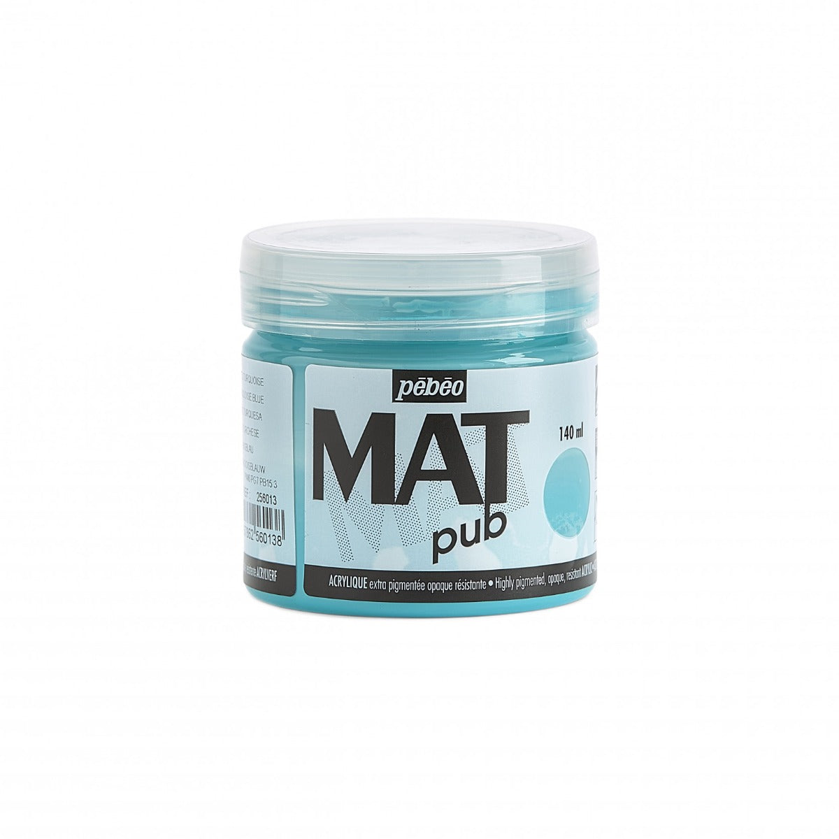 Pebeo Mat Pub Akrylfärg 140 ml - Turkooisblauw