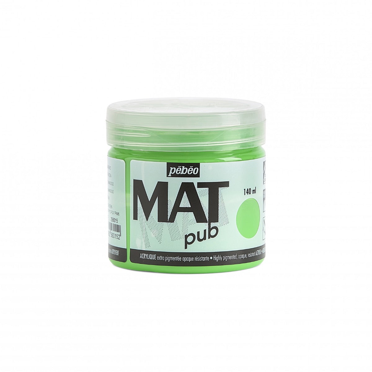 Pebeo Mat Pub Akrylfärg 140 ml - Bright grön