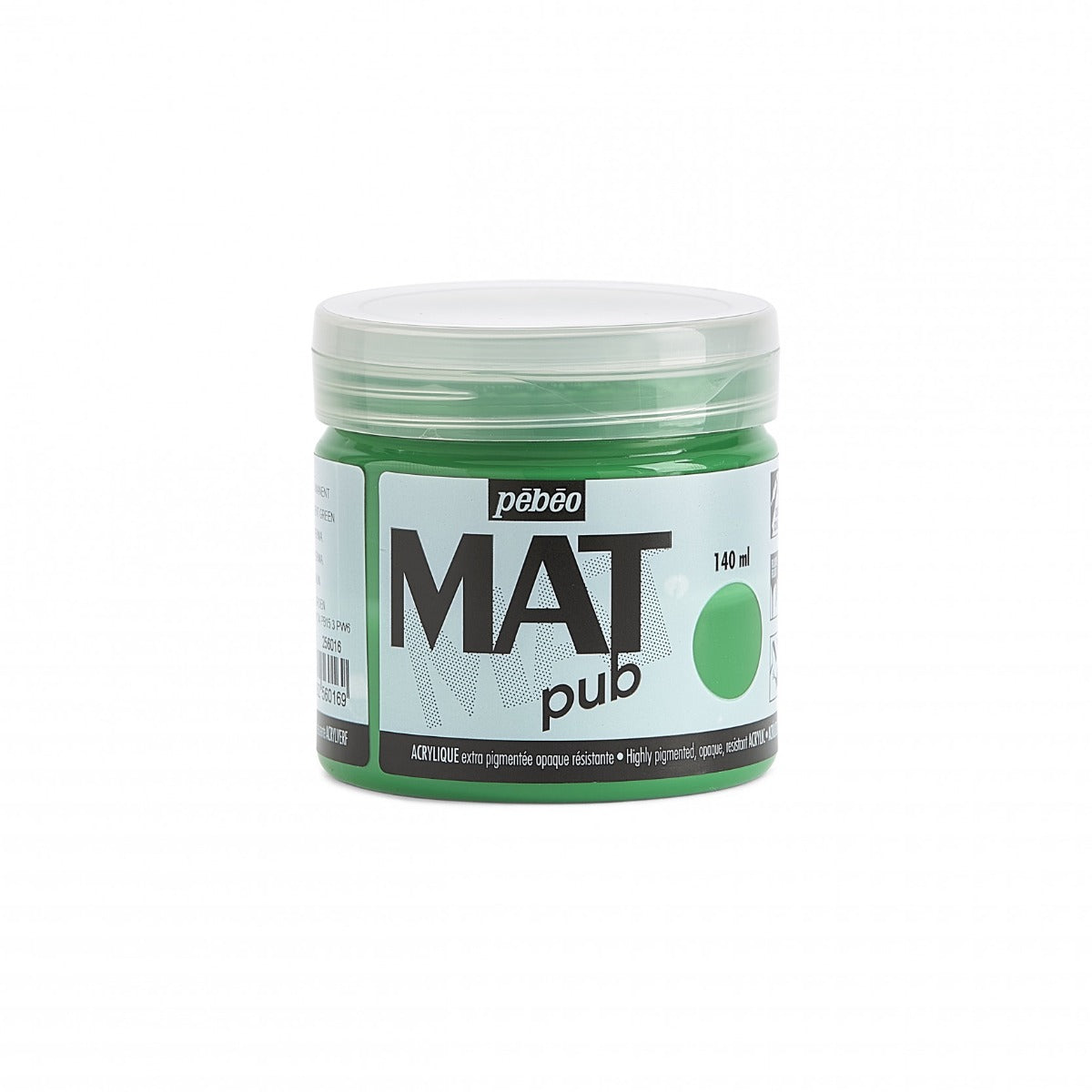 Pebeo Mat Pub Akrylfärg 140 ml - permanent grön