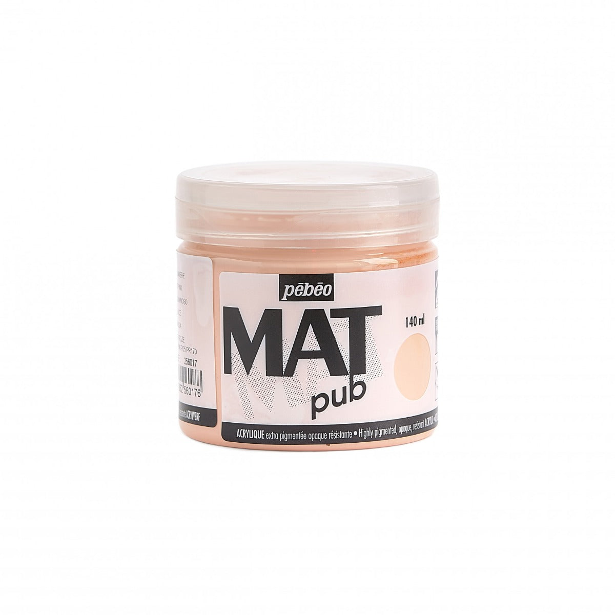 Pebeo Mat Pub Akrylfärg 140 ml - Bright rosa
