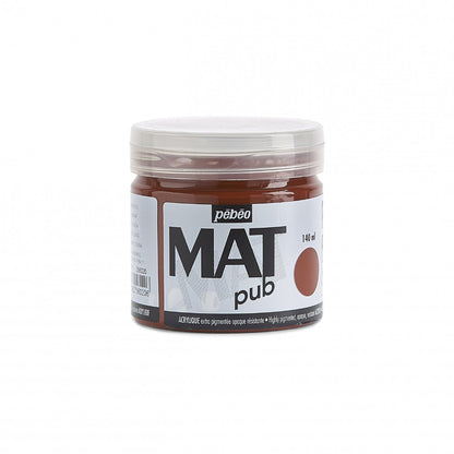 Pebeo Mat Pub Akrylfärg 140 ml - Burnt sienna