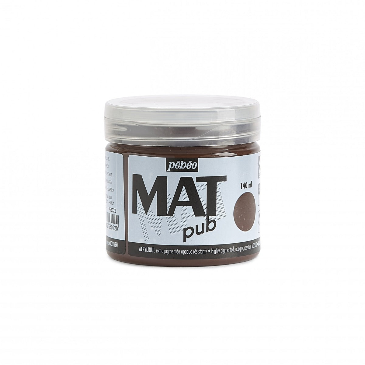 Pebeo Mat Pub Akrylfärg 140 ml - Burnt umbra