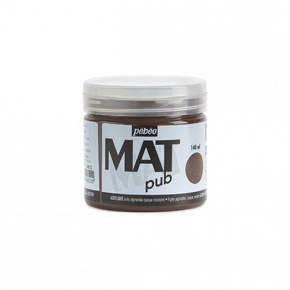 Pebeo Mat Pub Akrylfärg 140 ml - Burnt umbra