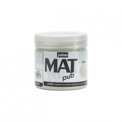 Pebeo Mat Pub Akrylfärg 140 ml - varm grå