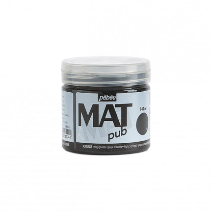 Pebeo Mat Pub Akrylfärg 140 ml - Ivoorzwart