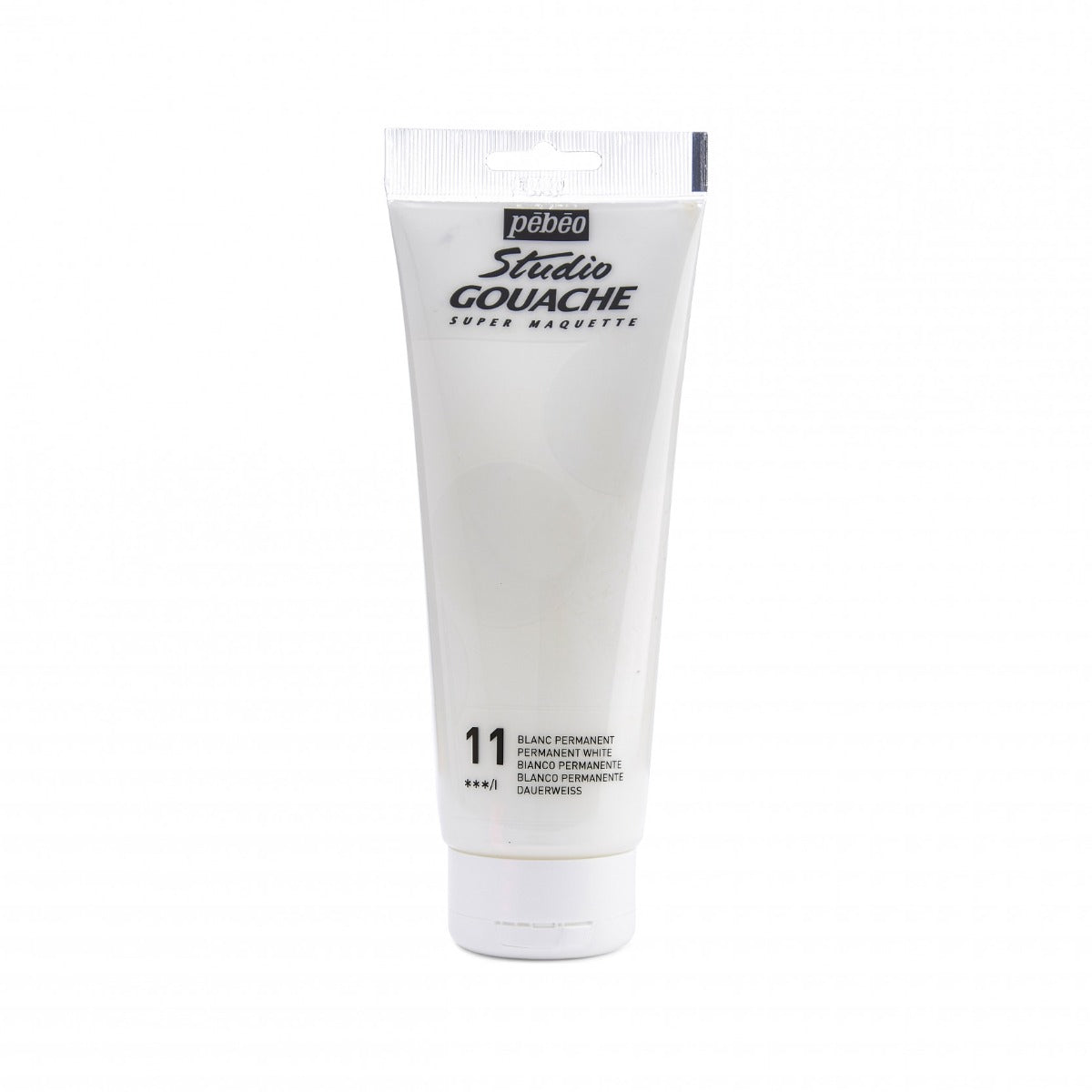 Pebeo Studio Gouache 220 ml - permanente bianco - Gouache e tempera