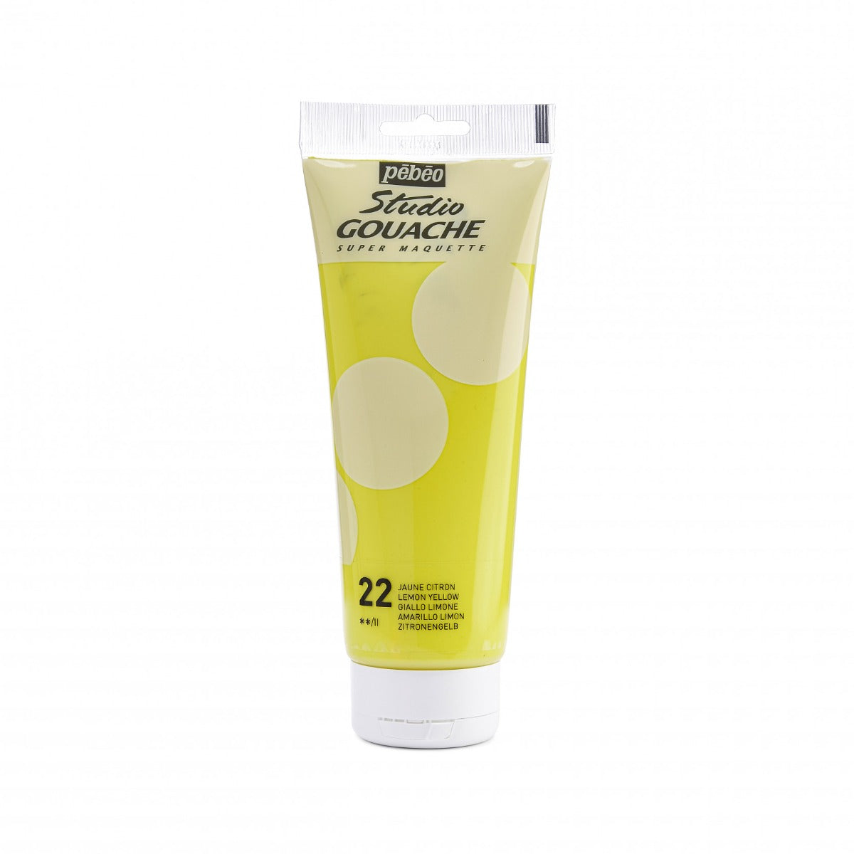 Pebeo Studio Gouache 220 ml - giallo limone giallo - Gouache e tempera