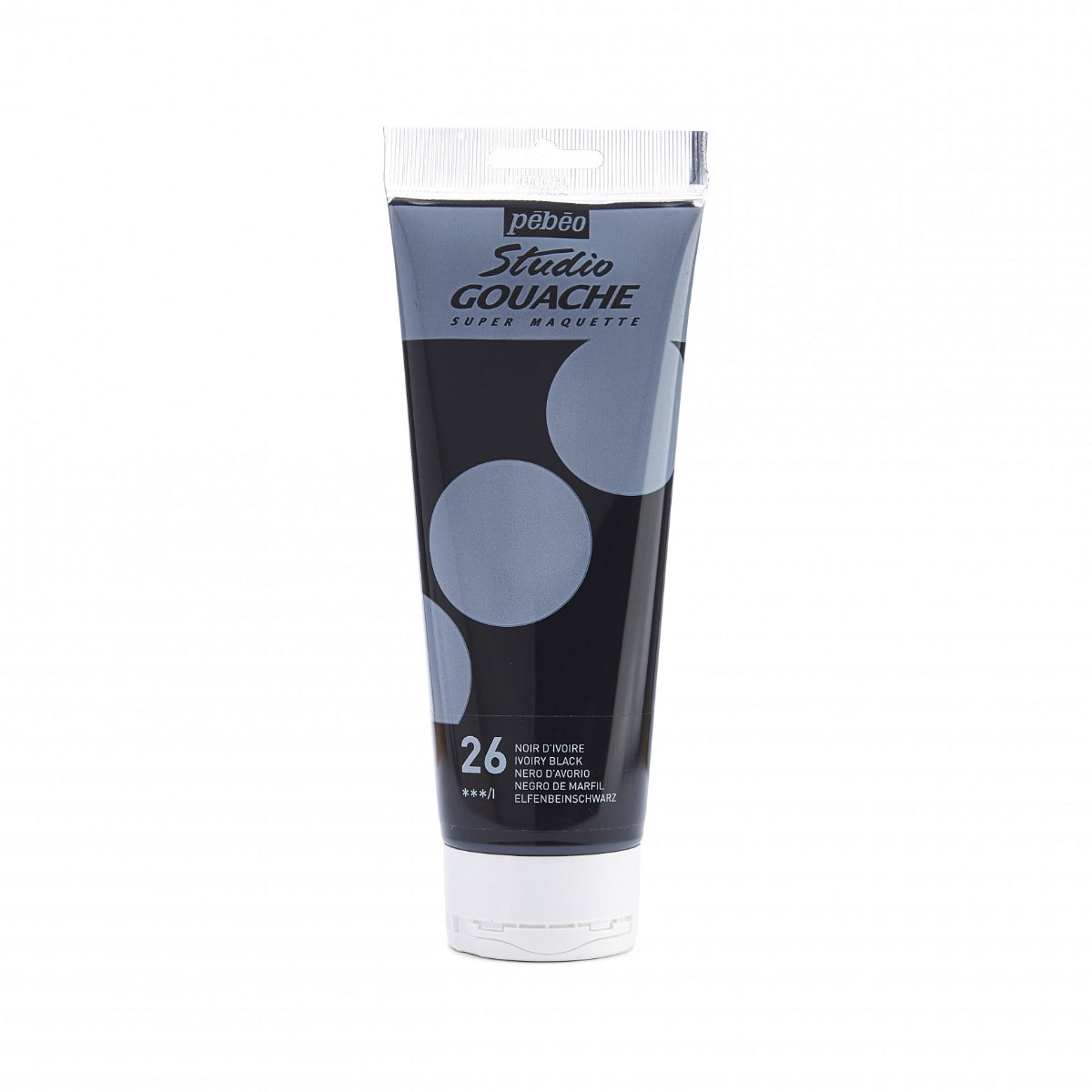 Pebeo Studio Gouache 220 ml - Ivory nero - Gouache e tempera