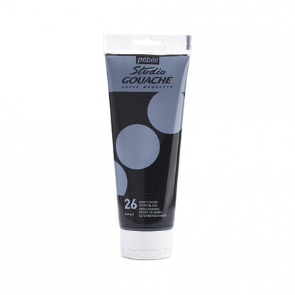 Pebeo Studio Gouache 220 ml - Ivory nero - Gouache e tempera