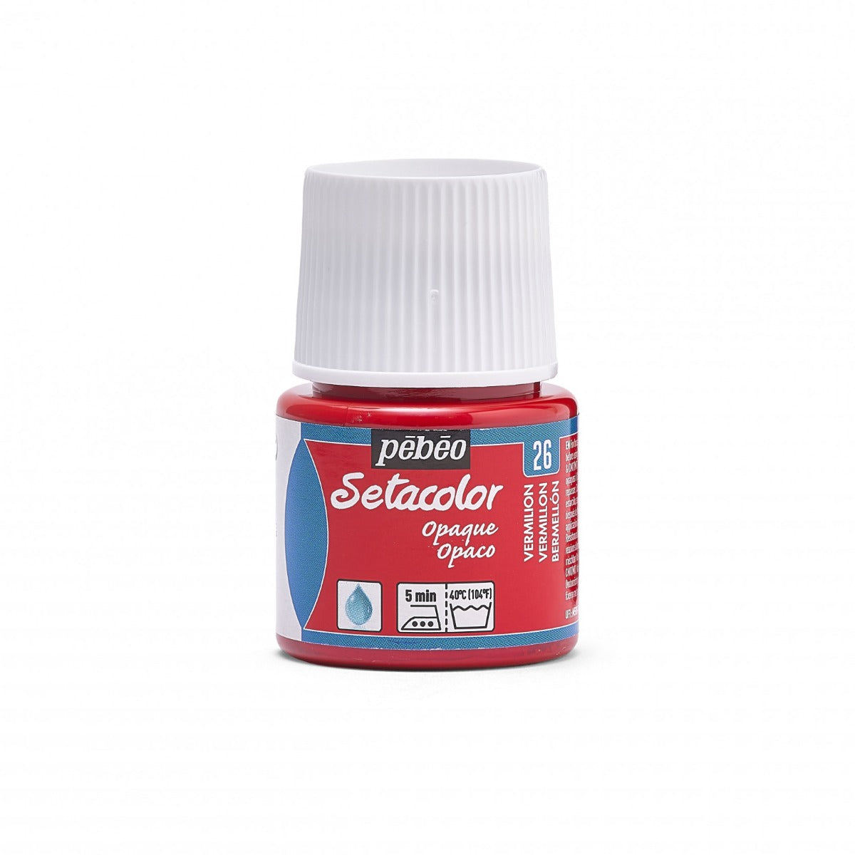 Pebeo Setacolor Opaque Fabric paint 45 ml - 26 - Vermilion