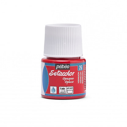 Pebeo Setacolor Opaque Fabric paint 45 ml - 26 - Vermilion