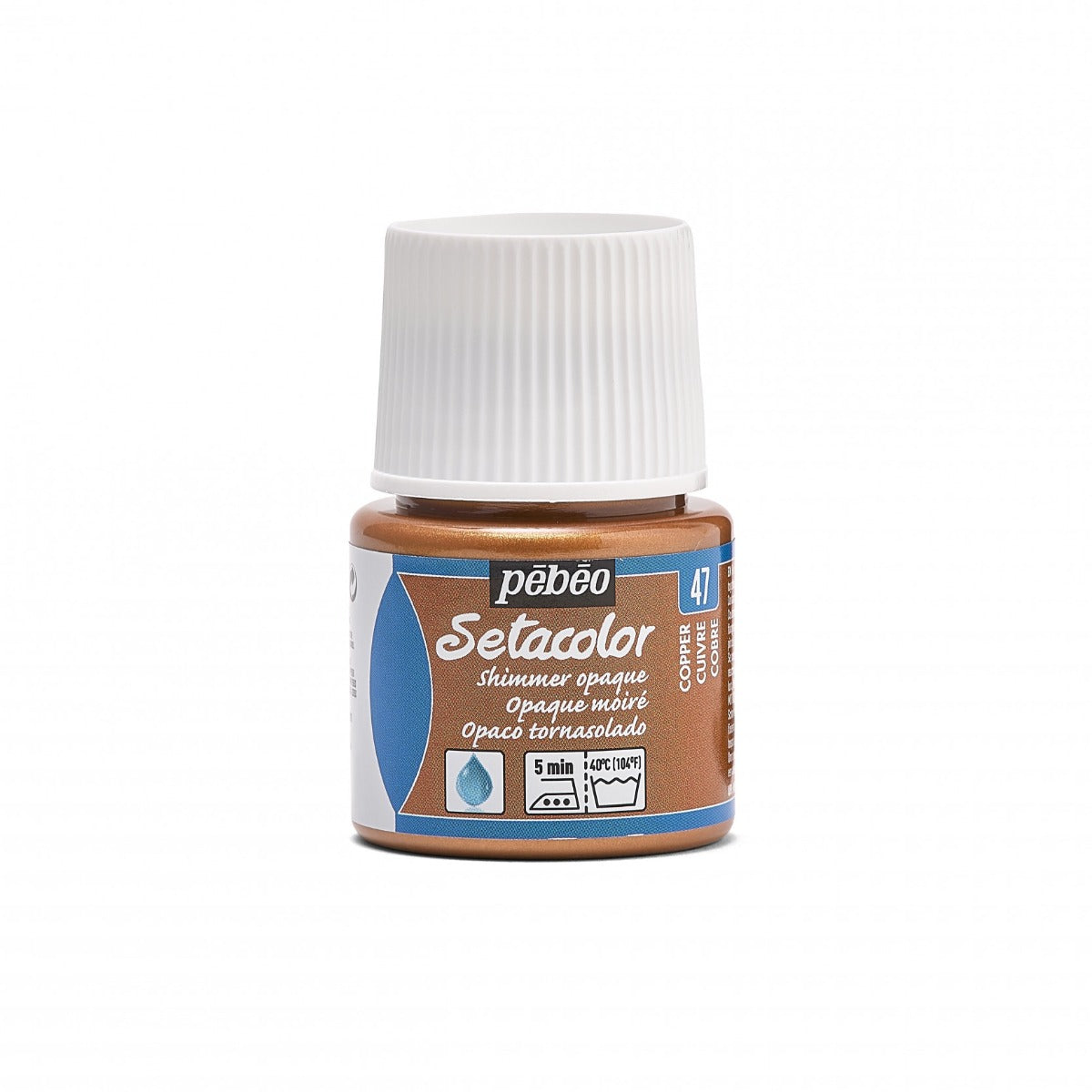 Pebeo Setacolor Shimmer Textielverf 45 ml - 47 - Lichtkoper Moiré