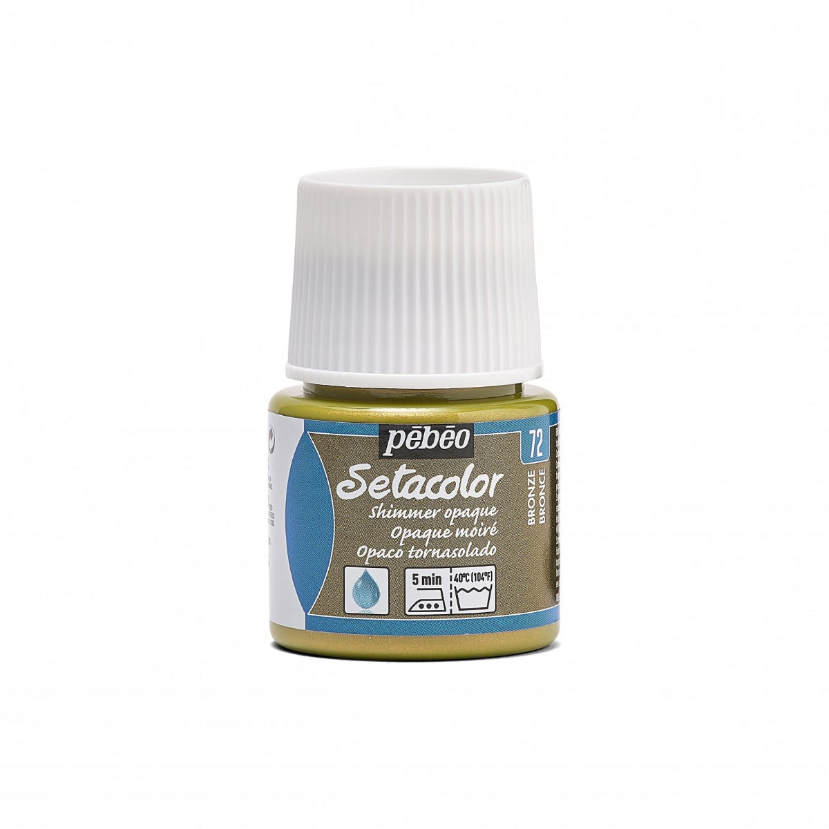 Pebeo Setacolor Shimmer Textielverf 45 ml - 72 - Brons Moiré