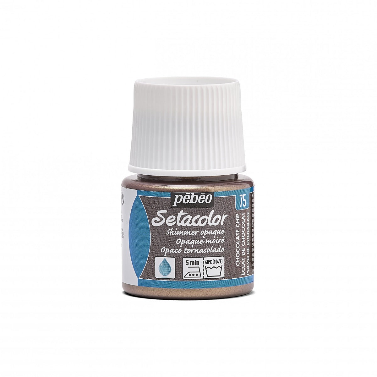 Pebeo Setacolor Shimmer Textielverf 45 ml - 75 - Chocoladeschilfer Moiré