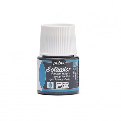 Pebeo Setacolor Shimmer Textielverf 45 ml - 79 - Gitzwart Moiré