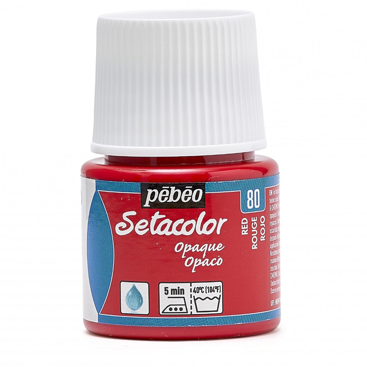 Pebeo Setacolor Opaque Fabric paint 45 ml - 80 - Red