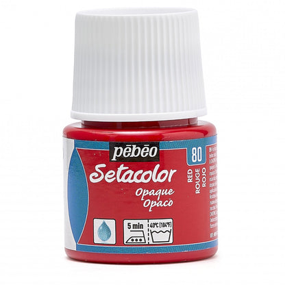 Pebeo Setacolor Opaque Fabric paint 45 ml - 80 - Red