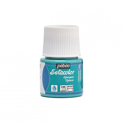 Pebeo Setacolor Opaque Fabric paint 45 ml - 87 - Turkoois