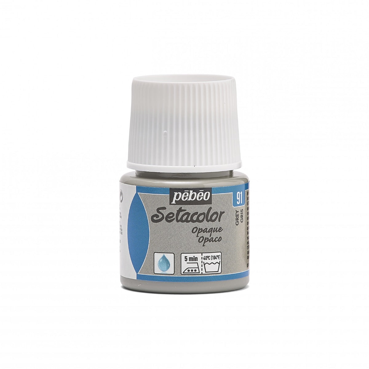 Pebeo Setacolor Opaque Fabric paint 45 ml - 91 - Grey