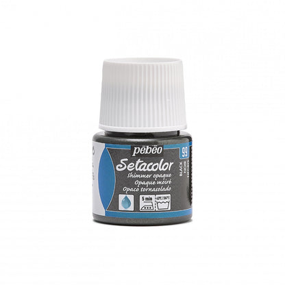 Pebeo Setacolor Shimmer Textielverf 45 ml - 99 - Zwart Moiré