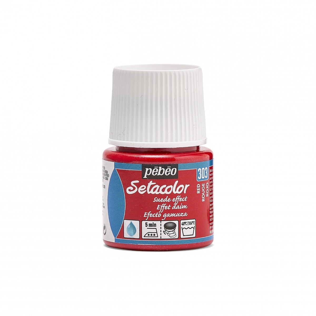 Pebeo Setacolor Opaque Suede Fabric paint 45 ml - Red