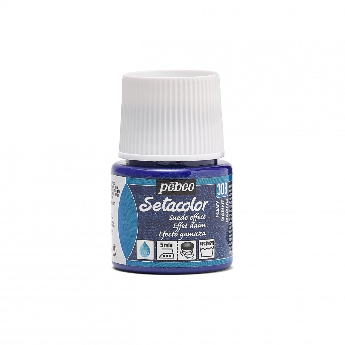 Pebeo Setacolor Opaque Suede Fabric paint 45 ml - Marine