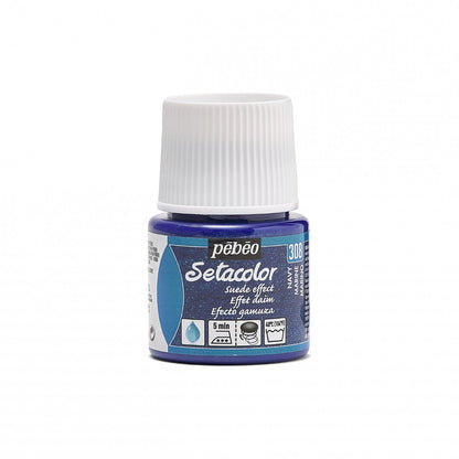 Pebeo Setacolor Opaque Suede Fabric paint 45 ml - Marine