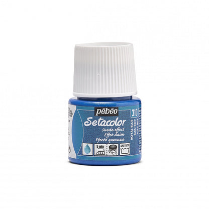Pebeo Setacolor Opaque Suede Fabric paint 45 ml - Koningsblauw